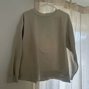 Casual Off White/Beige Sweatshirt